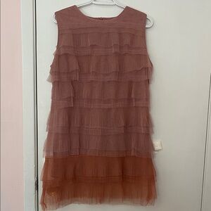 Elegant Layered Pink Dress